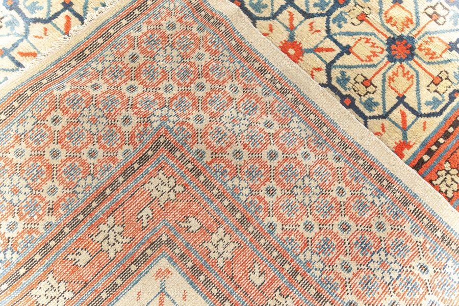 Early 20th Century Samarkand (Khotan) Handmade Rug in Red, Beige and Blue BB5799