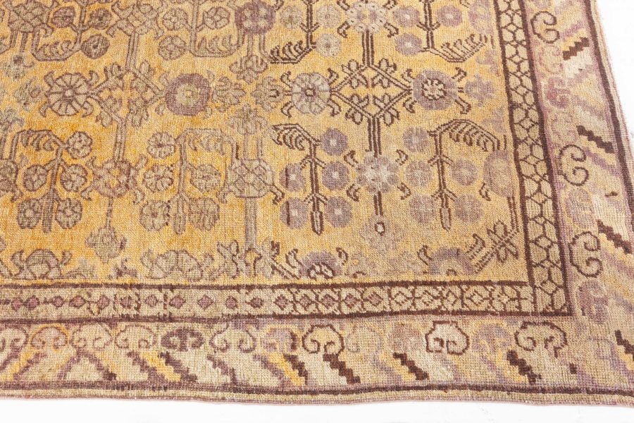 High-quality Vintage Samarkand Handmade Wool Rug BB5805
