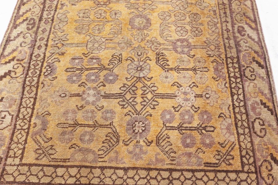 High-quality Vintage Samarkand Handmade Wool Rug BB5805