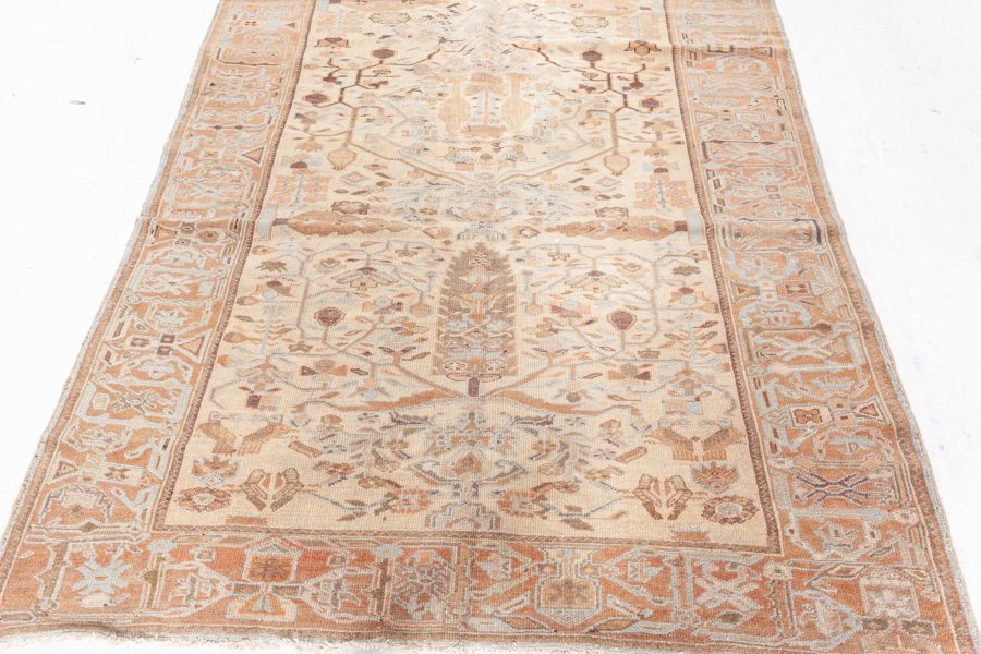 Authentic Early 20th Century Persian Malayer Botanic Rug BB5866