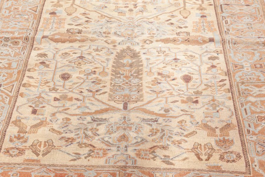 Authentic Early 20th Century Persian Malayer Botanic Rug BB5866