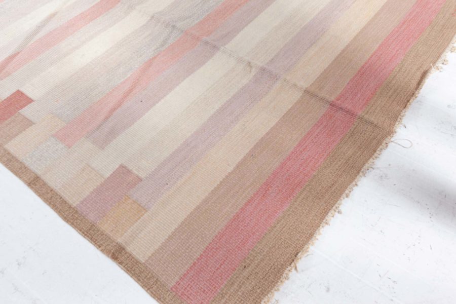 Mid-20th century Swedish Multicolored Flat-Weave Rug BB5883