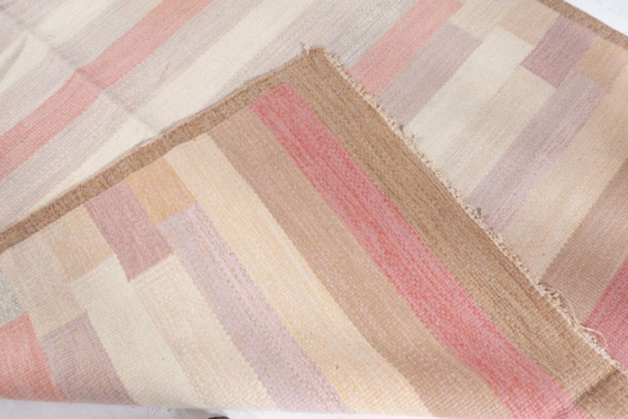 Mid-20th century Swedish Multicolored Flat-Weave Rug BB5883