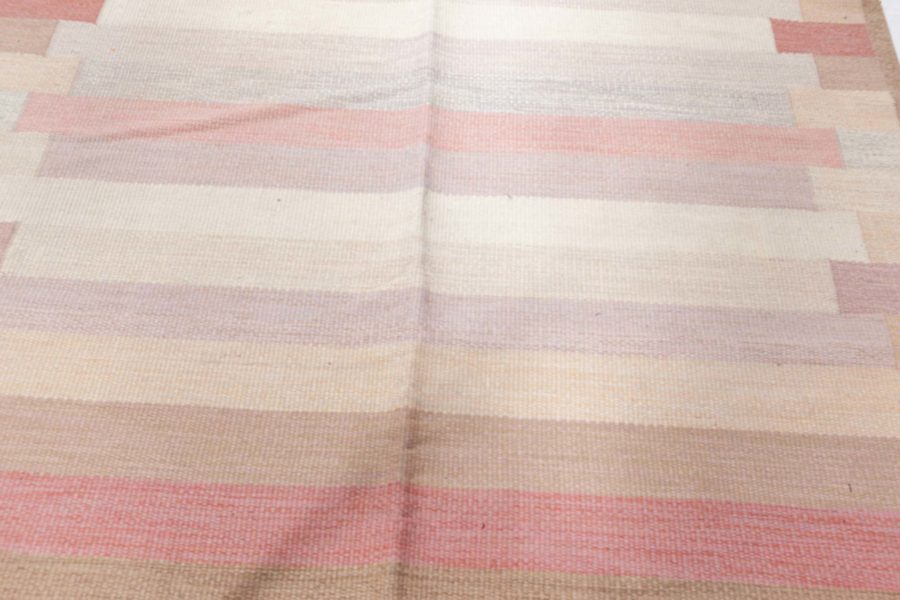 Mid-20th century Swedish Multicolored Flat-Weave Rug BB5883