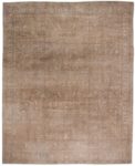 Large Indian Antique Brown Handmade Wool Rug BB5917