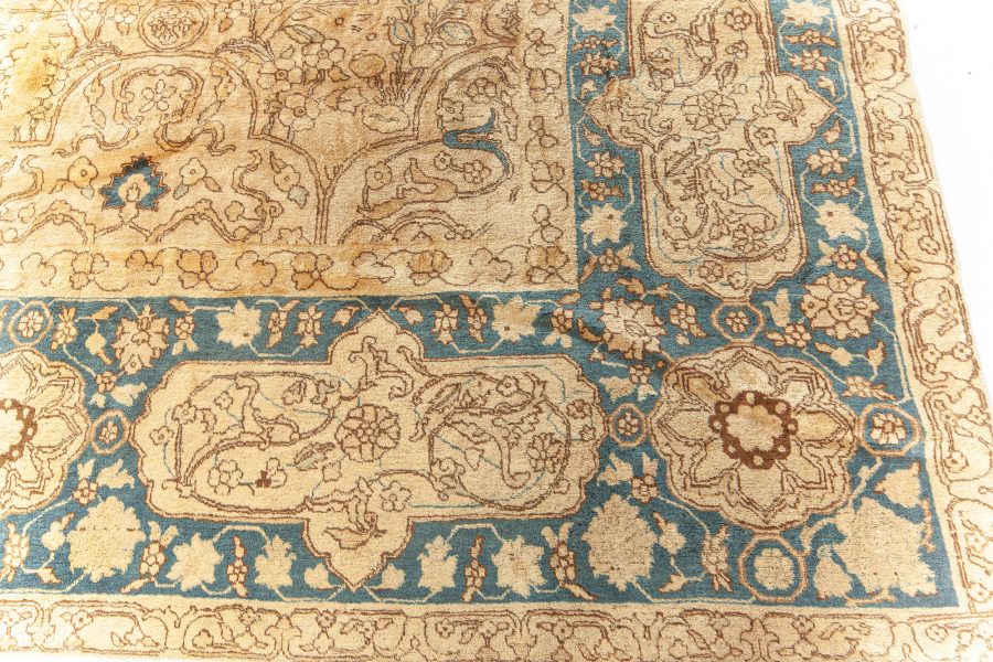 Fine Antique Persian Tabriz Handmade Wool Rug BB5923