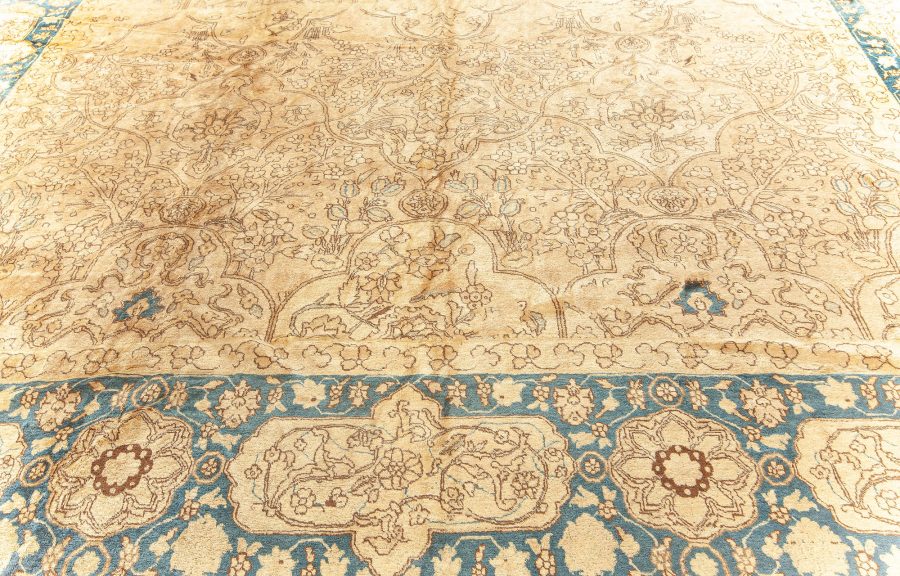 Fine Antique Persian Tabriz Handmade Wool Rug BB5923