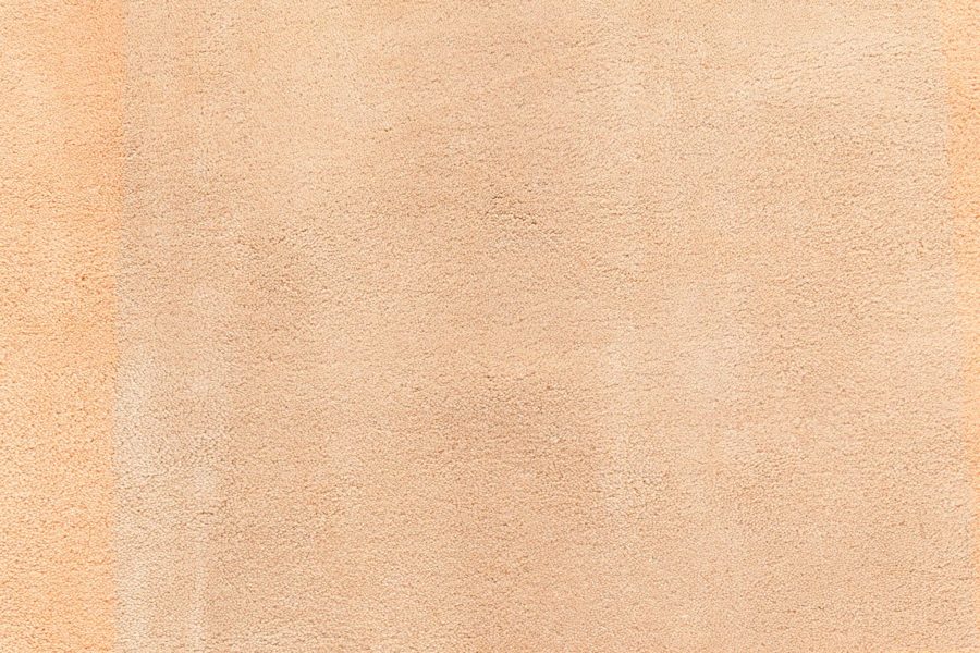 Authentic French Art Deco Orange Handmade Wool Rug BB5963