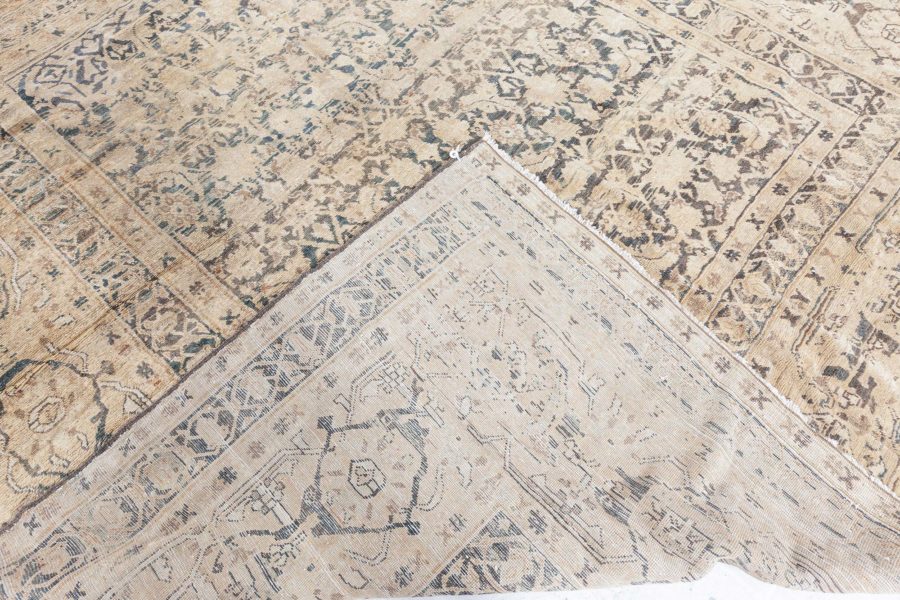 Fine Antique Persian Meshad Handmade Wool Rug (Size Adjusted) BB5975