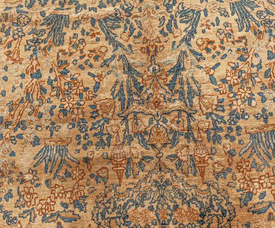 Fine Antique Persian Kirman Handmade Wool Rug BB5980
