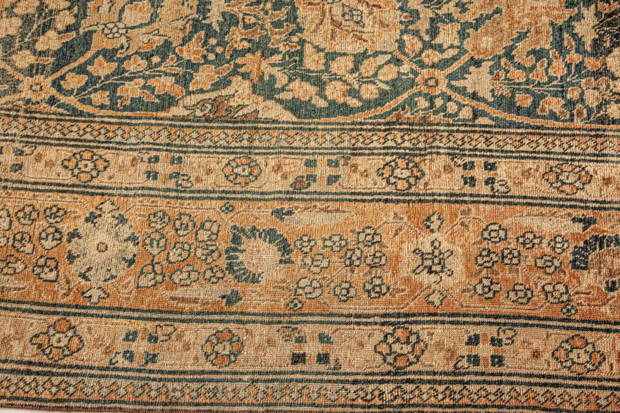 Fine Antique Persian Tabriz Handmade Wool Rug BB6031