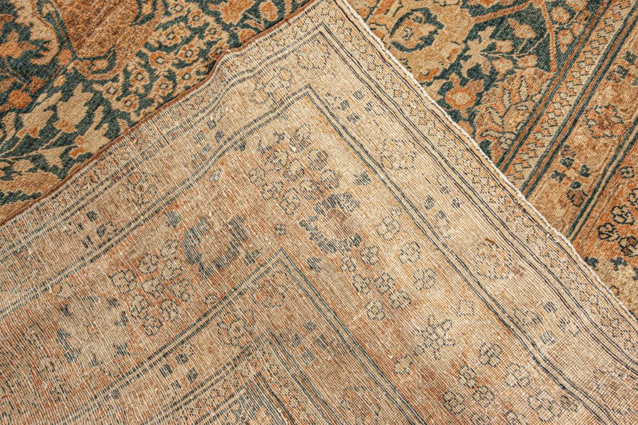 Fine Antique Persian Tabriz Handmade Wool Rug BB6031