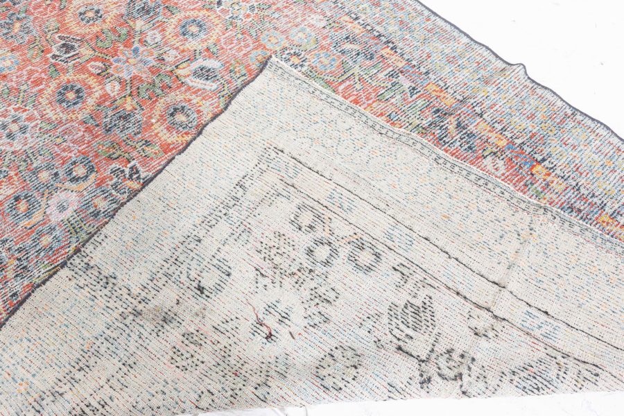 Authentic 1850s Samarkand Handmade Silk Rug BB6065