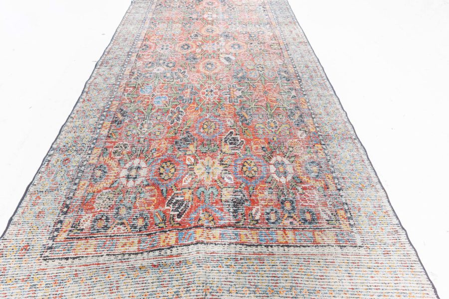 Authentic 1850s Samarkand Handmade Silk Rug BB6065