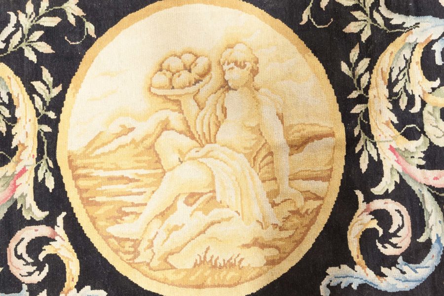Oversized Vintage Spanish Savonnerie Rug BB6138