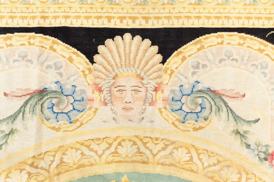 Oversized Vintage Spanish Savonnerie Rug BB6138