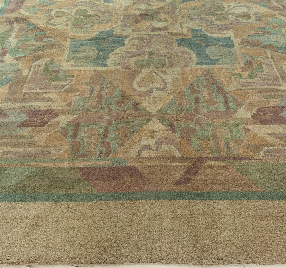 Authentic 1930 Art Deco Rug by Frank Brangwyn BB6260