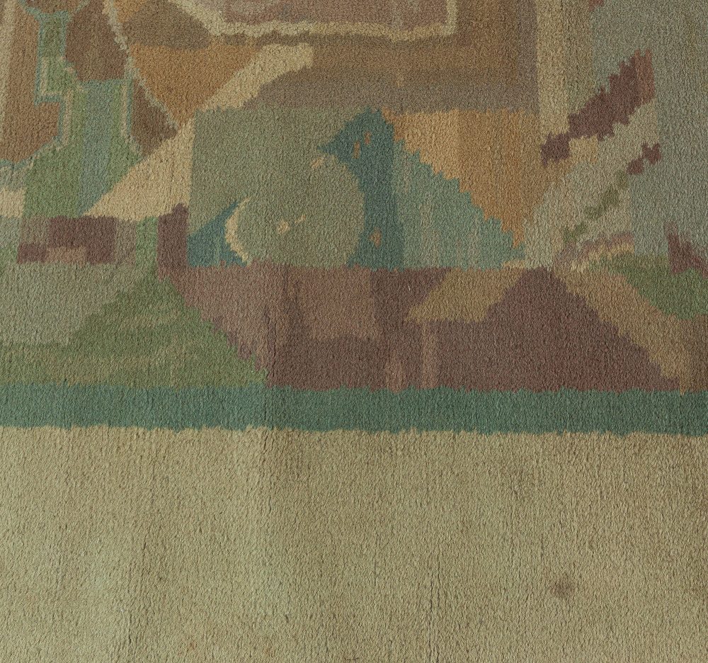 Authentic 1930 Art Deco Rug by Frank Brangwyn BB6260