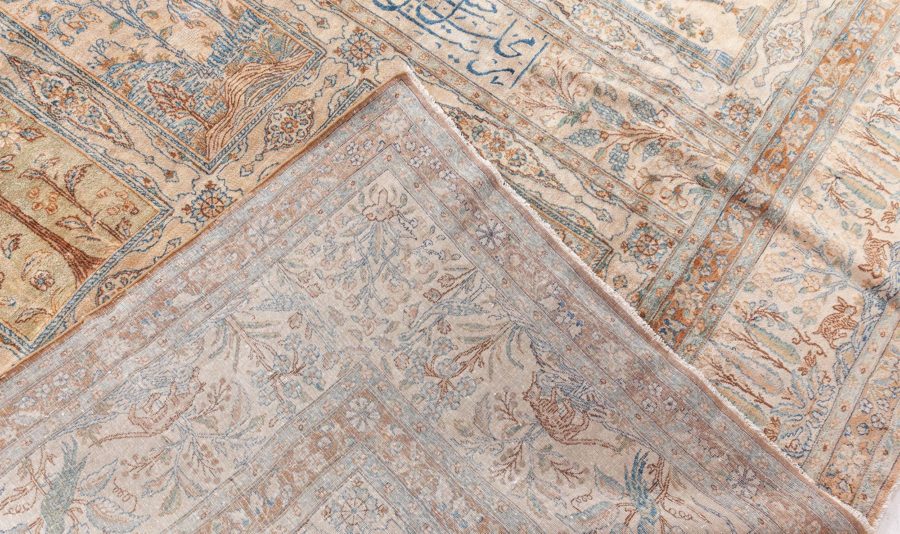 Authentic Early 20th Century Persian Kirman Handmade Wool Carpet BB7113