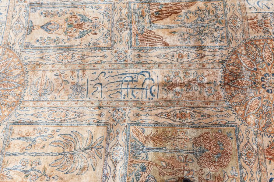 Authentic Early 20th Century Persian Kirman Handmade Wool Carpet BB7113