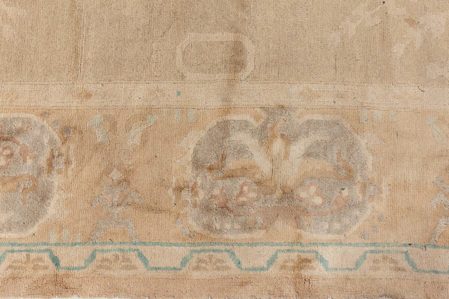 Vintage Chinese Art Deco Handwoven Wool Rug BB7134