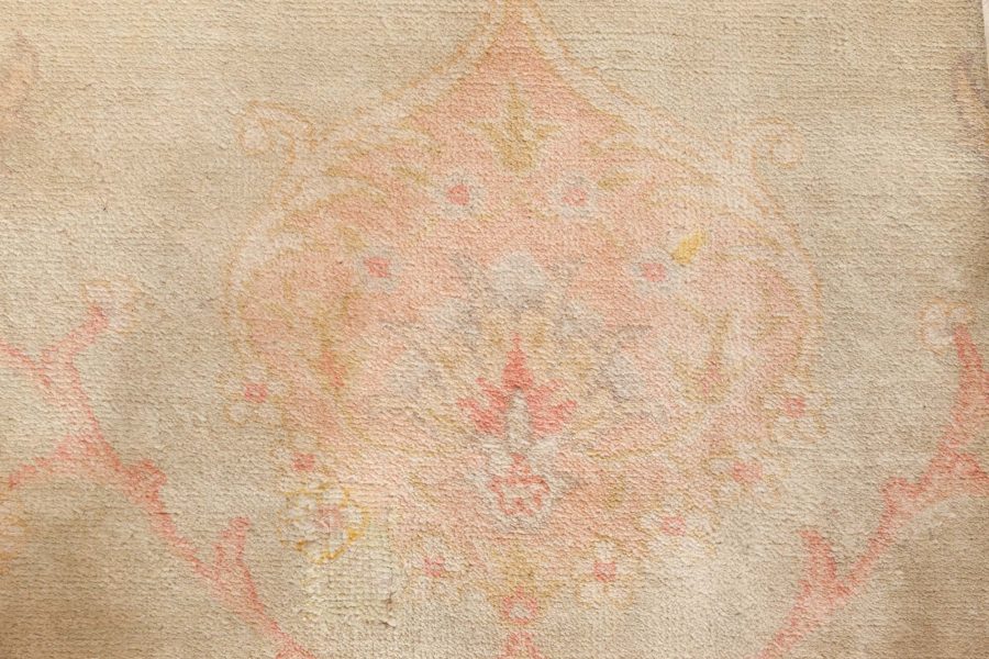 Antique Turkish Borlou Botanic Handwoven Wool Rug BB7138