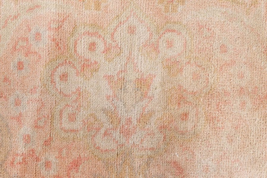 Antique Turkish Borlou Botanic Handwoven Wool Rug BB7138