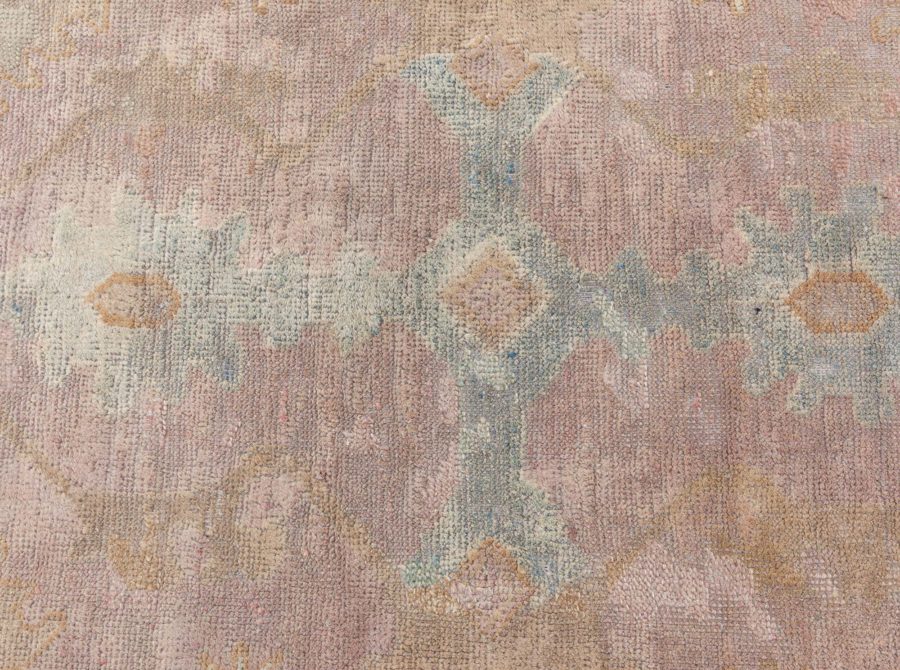 Oversized Vintage Chinese Camel and Light Green Wool Carpet BB7170