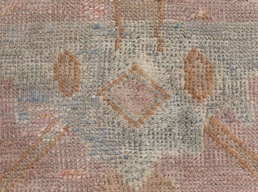 Oversized Vintage Chinese Camel and Light Green Wool Carpet BB7170