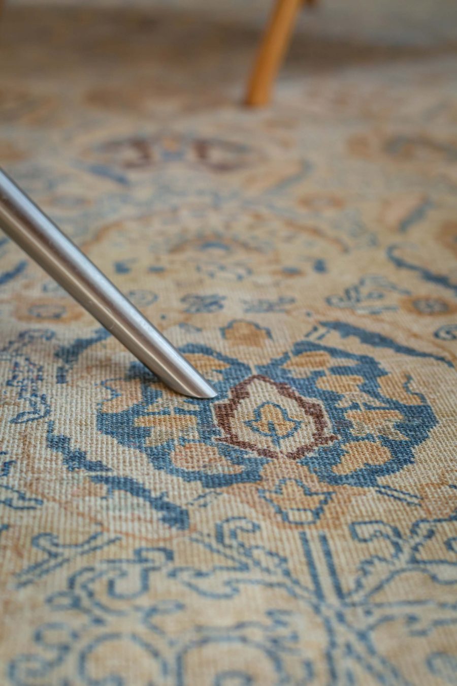 High-Quality Vintage Persian Tabriz Botanic Handmade Wool Carpet BB7210