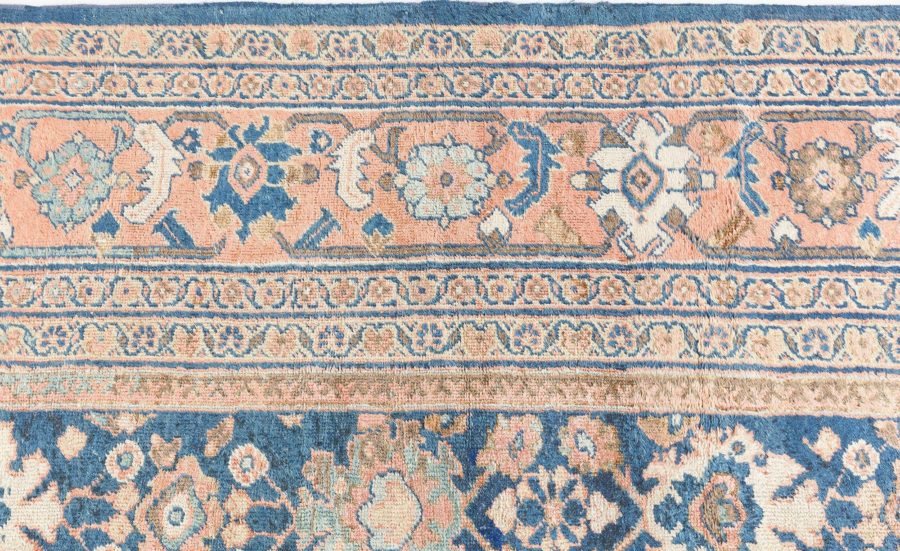 Authentic 19th Century Persian Sultanabad Handmade Wool Rug BB7222