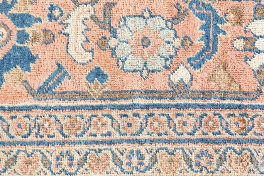 Authentic 19th Century Persian Sultanabad Handmade Wool Rug BB7222