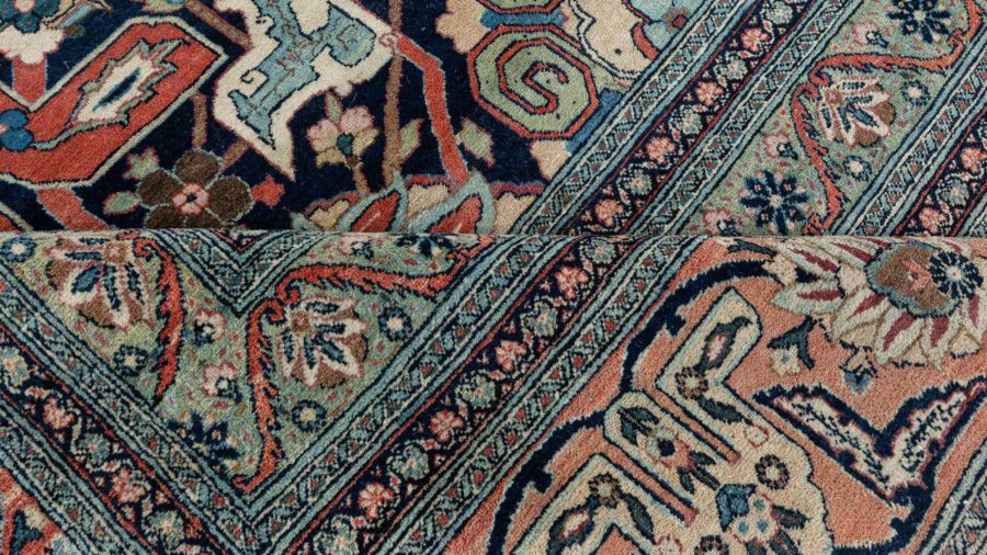 19th Century Persian Tabriz Handwoven Wool Rug BB7223