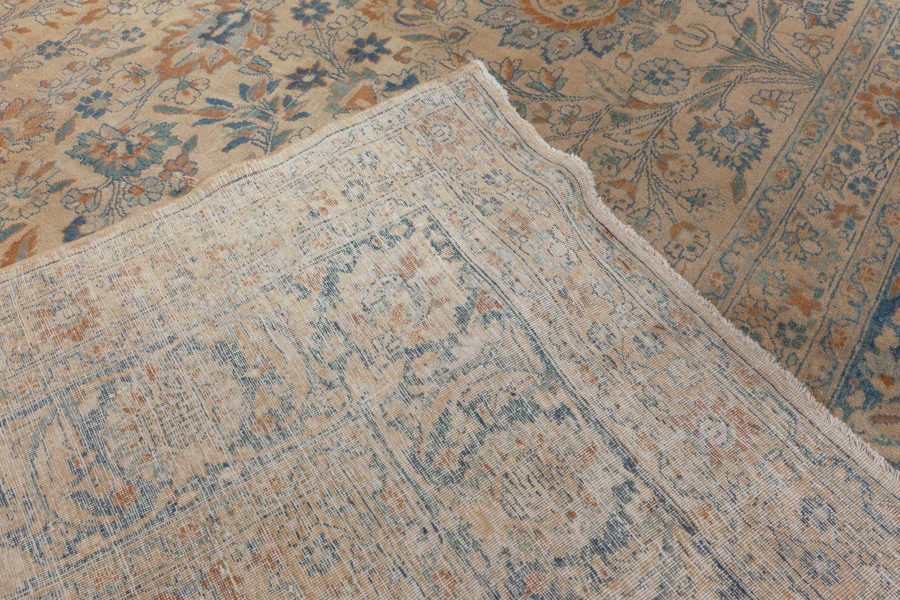 Authentic 1900s Persian Kirman Handmade Wool Rug BB7255