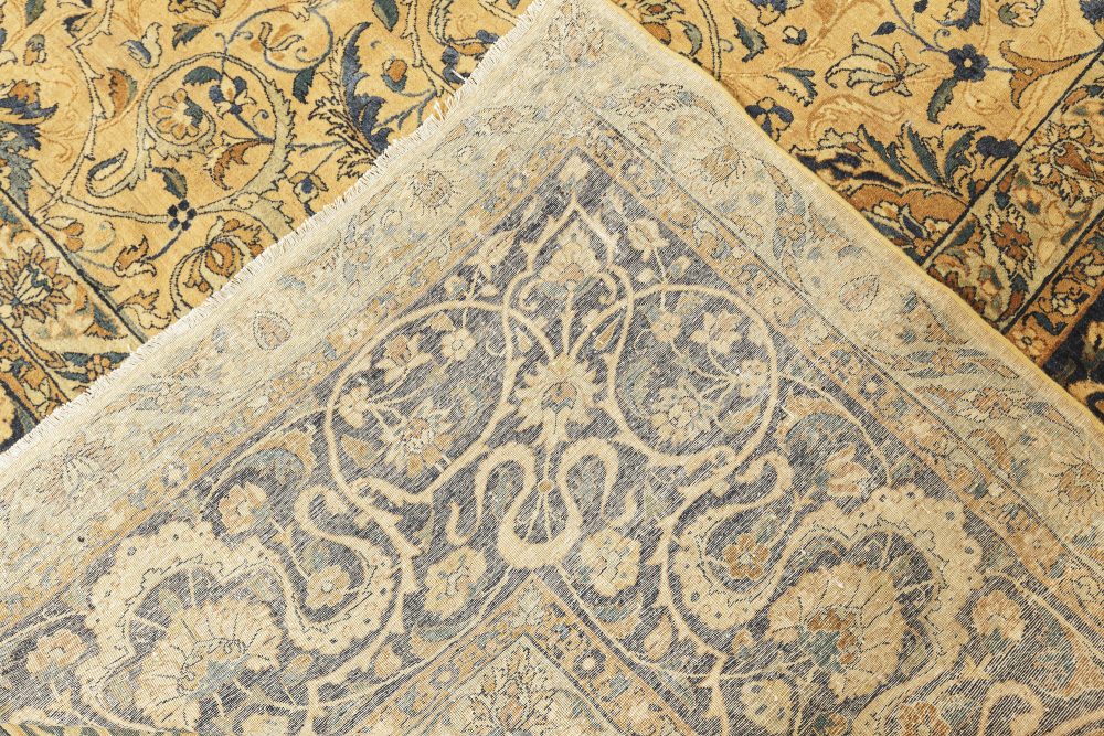 One-of-a-kind Oversized Antique Persian Kirman Handmade Wool Carpet BB7258