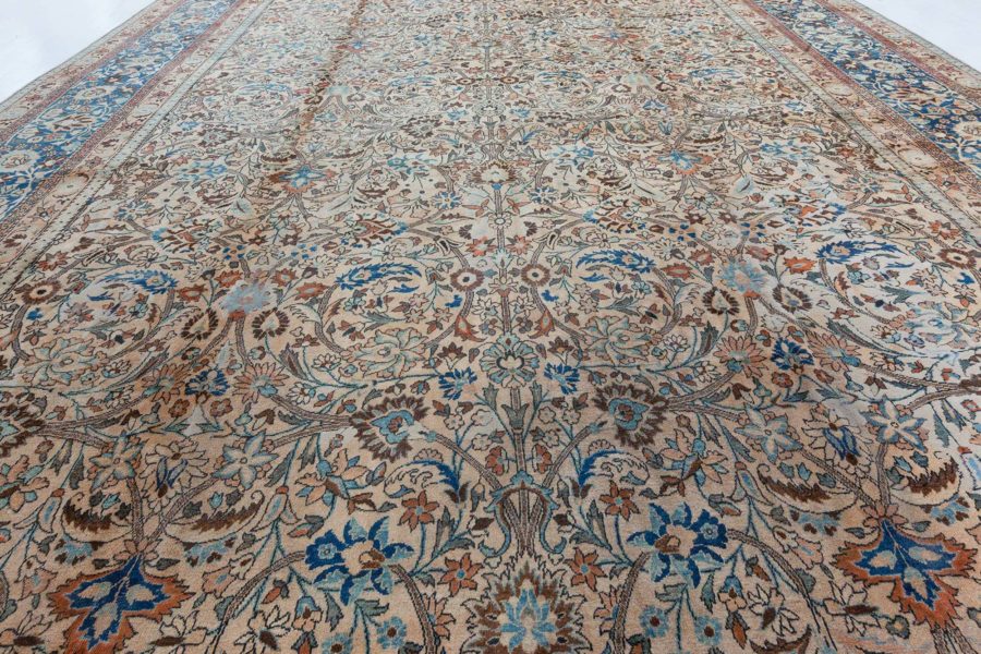 Antique Persian Khorassan Botanic Handmade Wool Rug BB7286