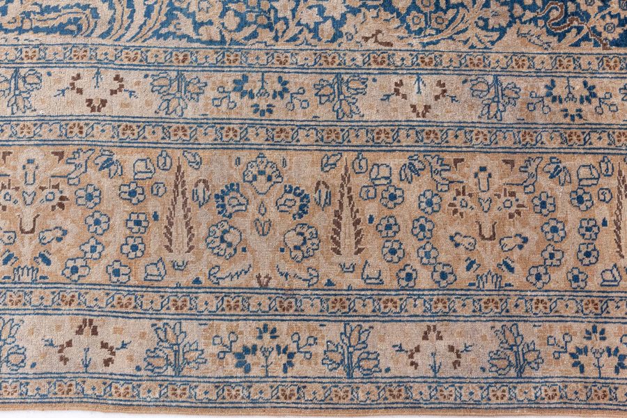 Authentic 19th Century Persian Khorassan Handmade Wool Rug BB7315