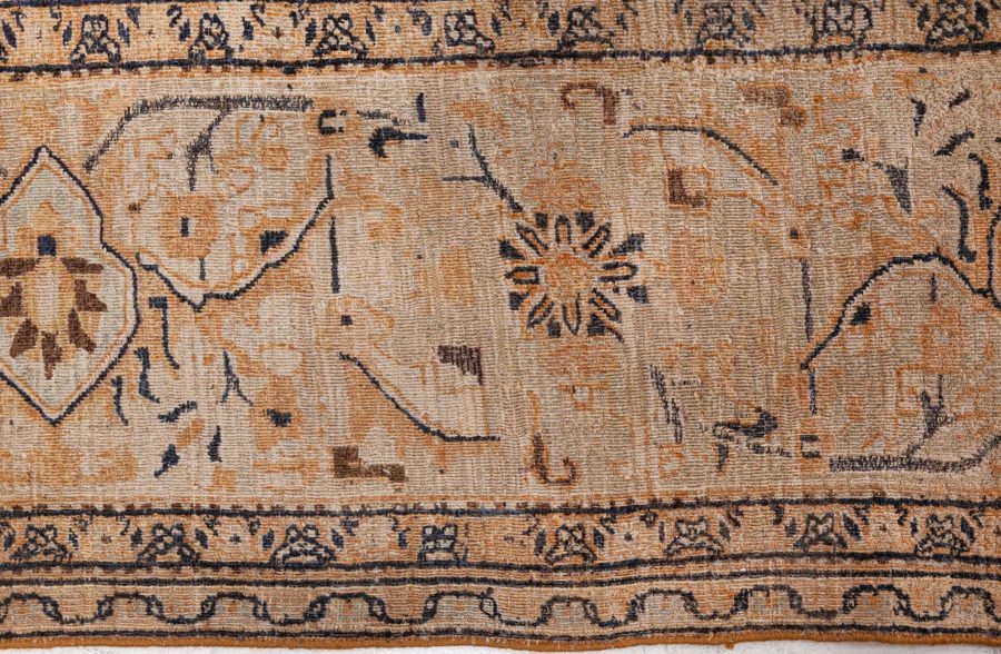 Authentic 19th Century Persian Meshad Handmade Wool Carpet BB7318