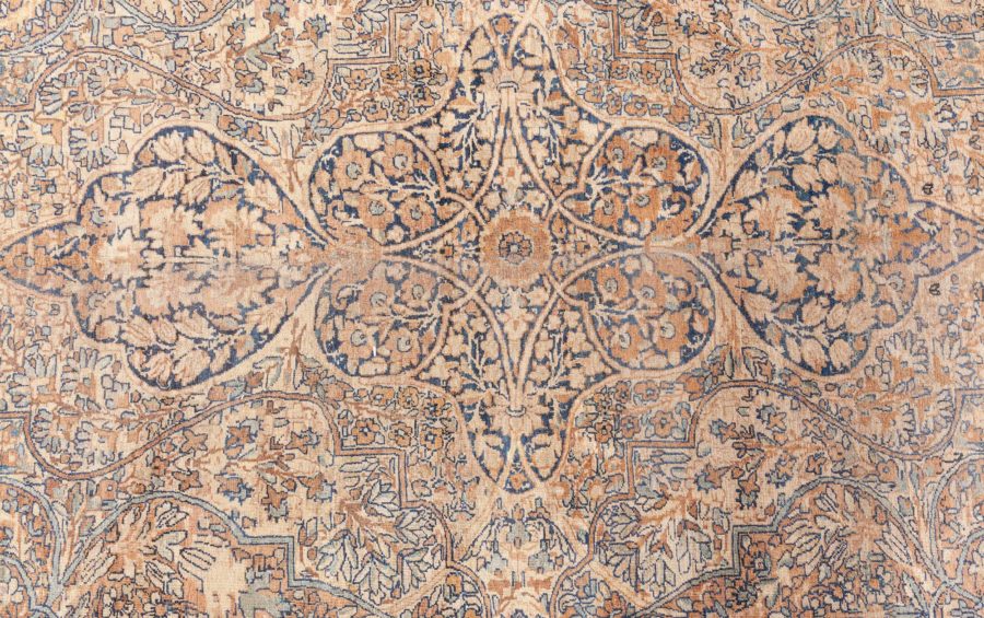 Large 19th Century Persian Kirman Handmade Wool Rug BB7320