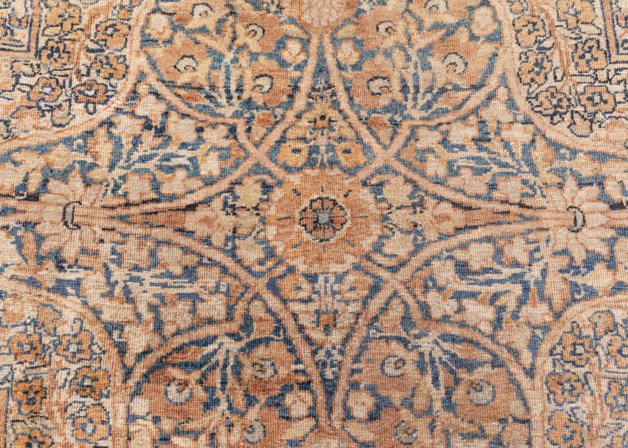 Large 19th Century Persian Kirman Handmade Wool Rug BB7320
