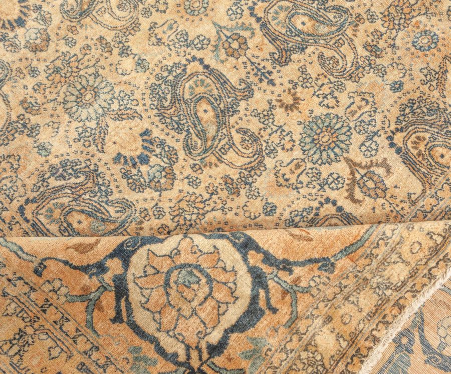 Authentic 19th Century Persian Tabriz Handmade Wool Carpet BB7328