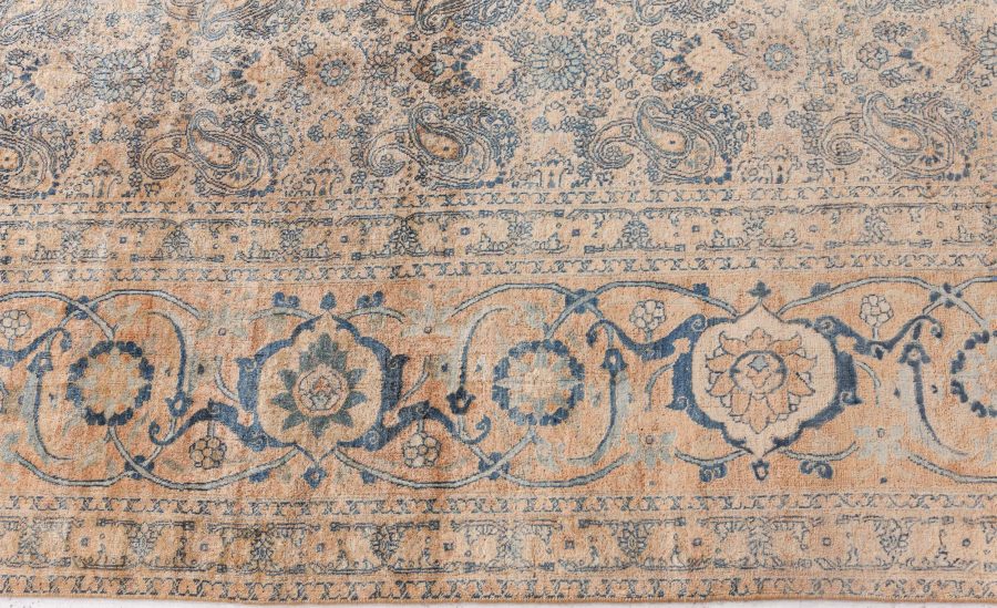 Authentic 19th Century Persian Tabriz Handmade Wool Carpet BB7328