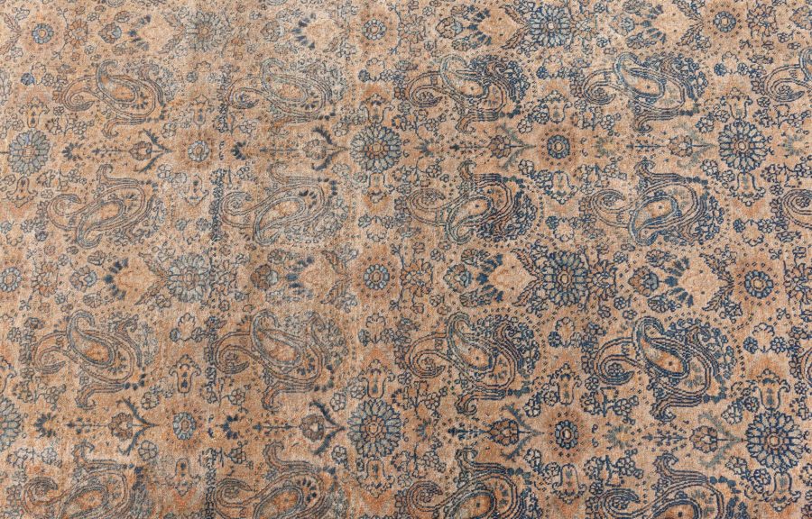 Authentic 19th Century Persian Tabriz Handmade Wool Carpet BB7328
