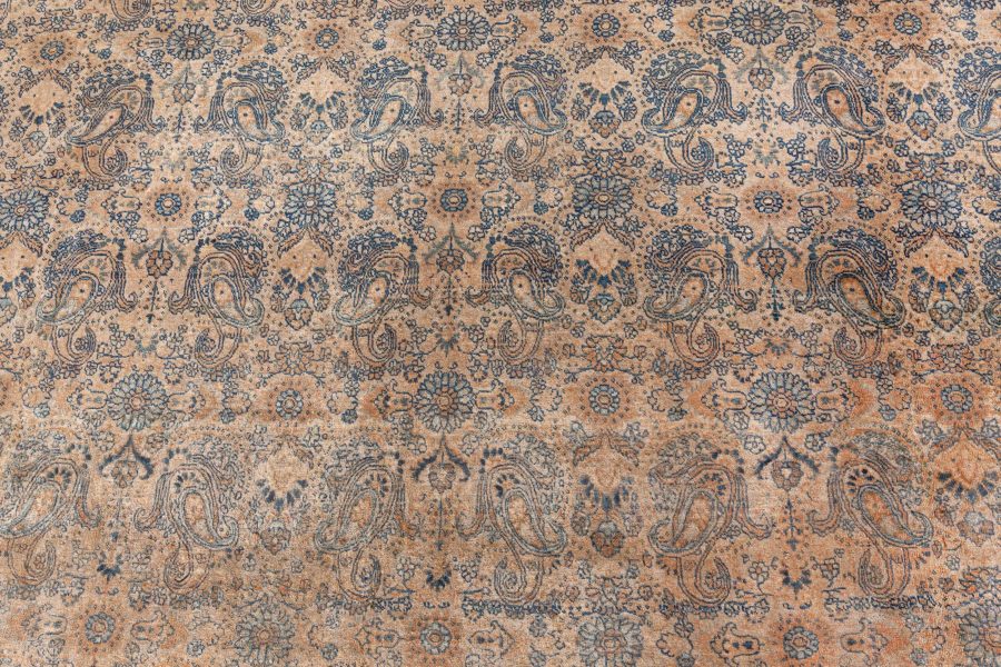 Authentic 19th Century Persian Tabriz Handmade Wool Carpet BB7328