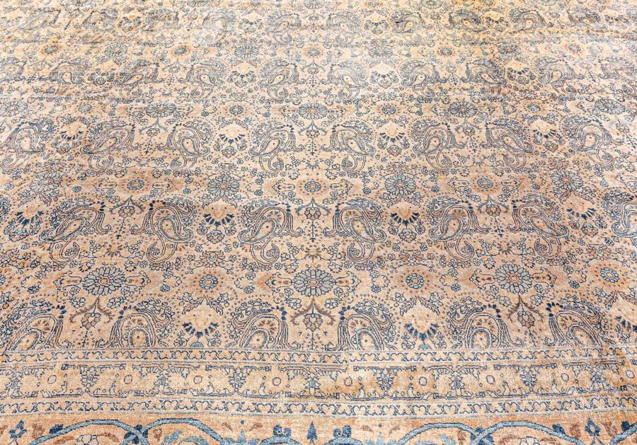 Authentic 19th Century Persian Tabriz Handmade Wool Carpet BB7328