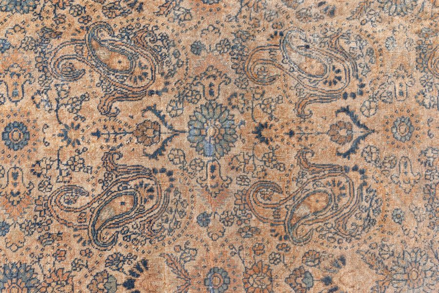 Authentic 19th Century Persian Tabriz Handmade Wool Carpet BB7328