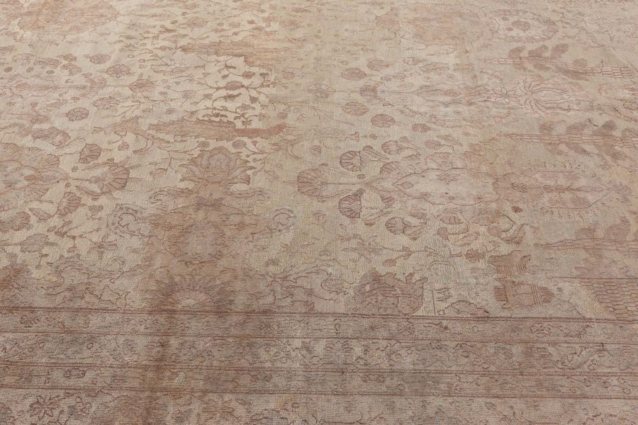 Authentic Turkish Sivas Beige Handmade Wool Rug BB7329