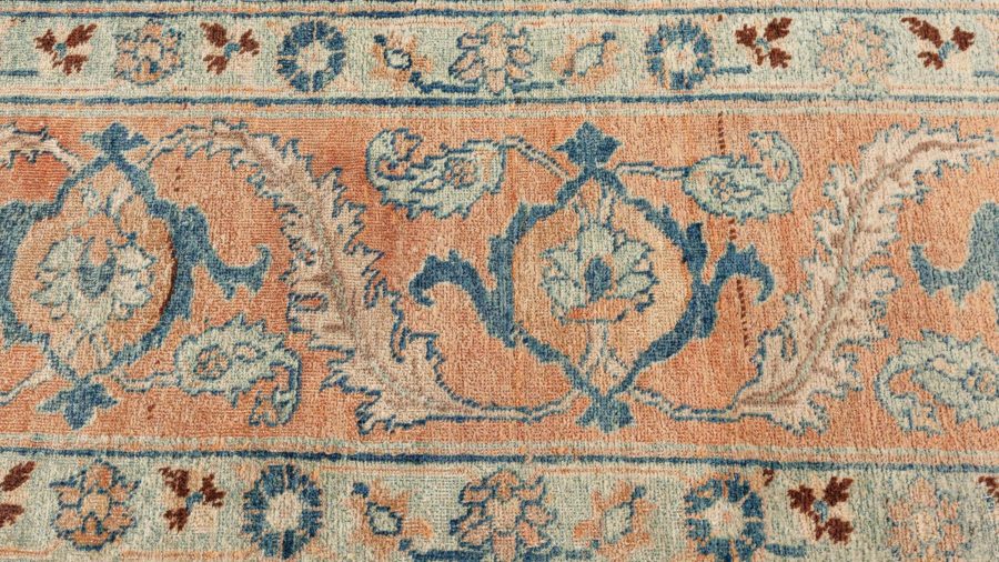 Authentic Persian Tabriz Handmade Wool Carpet BB7489