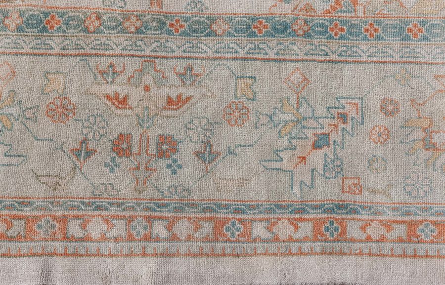 Authentic Turkish Oushak Handmade Wool Rug (Size Adjusted) BB7500