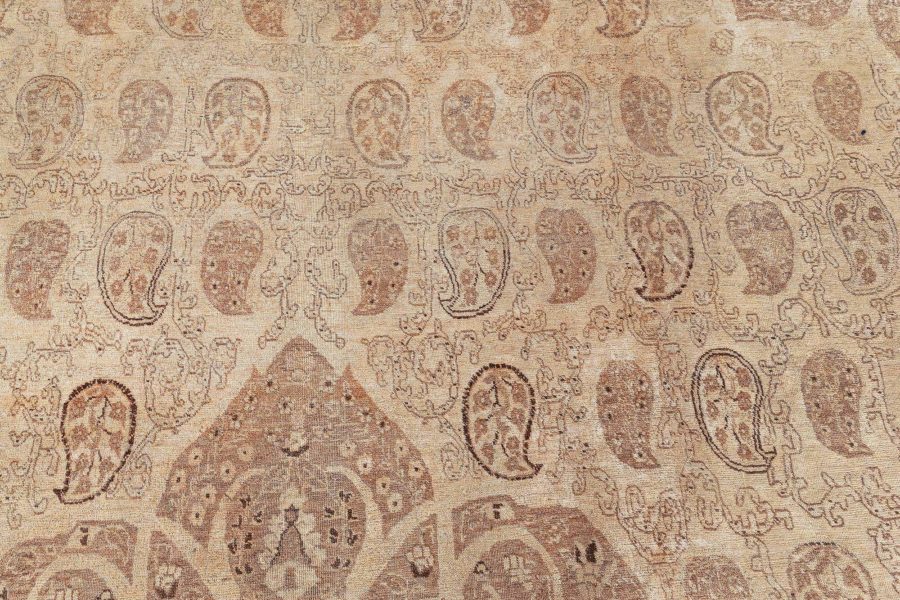 Authentic 19th Century Persian Tabriz Handmade Wool Rug BB7509